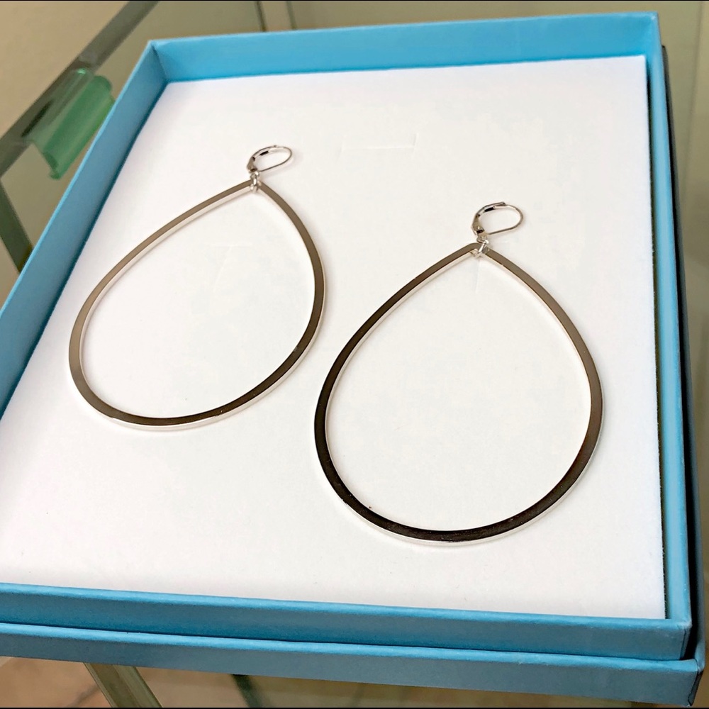 Large Statement Silver Earrings
